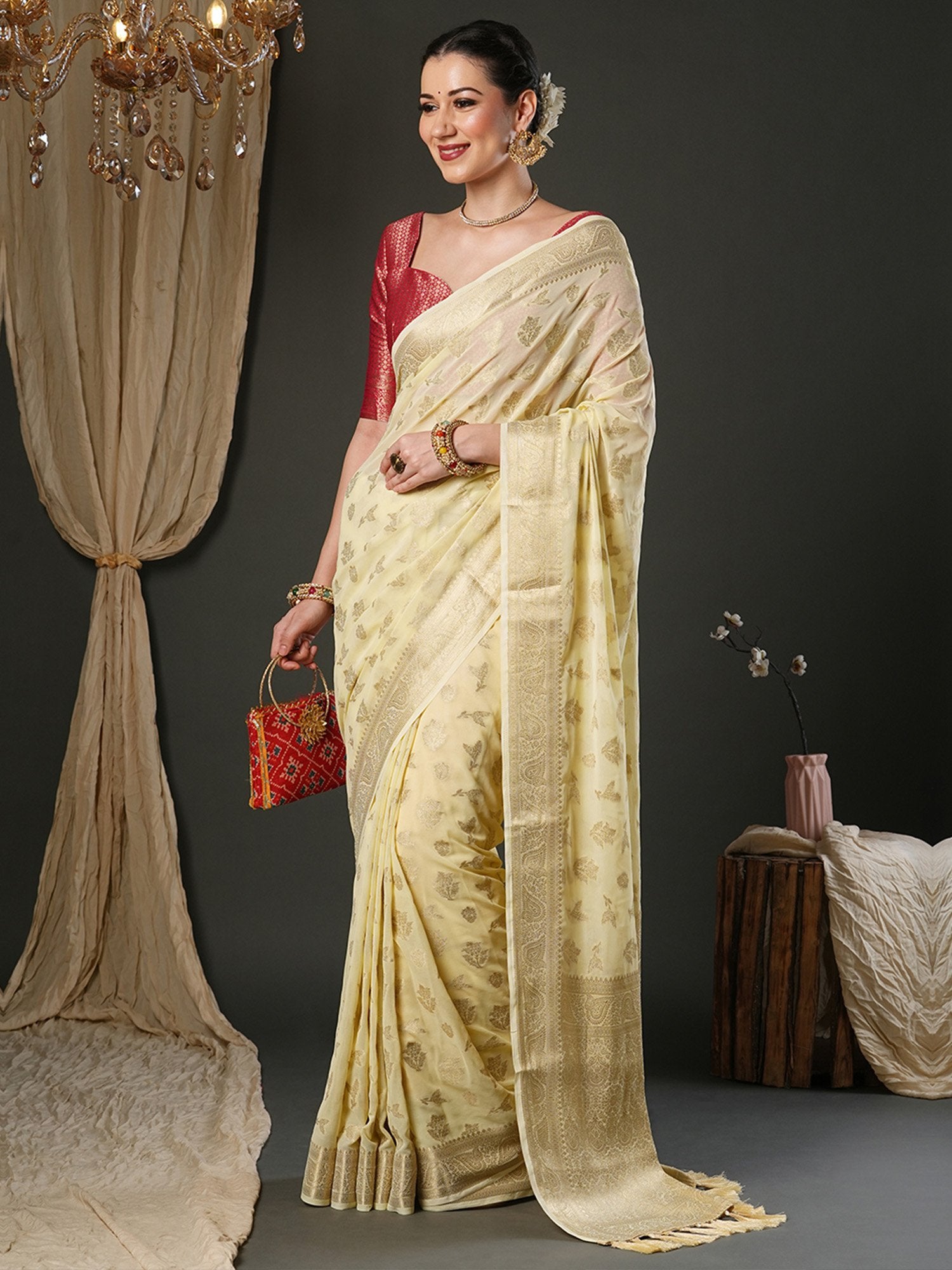 partywear designer saree for festive occasions