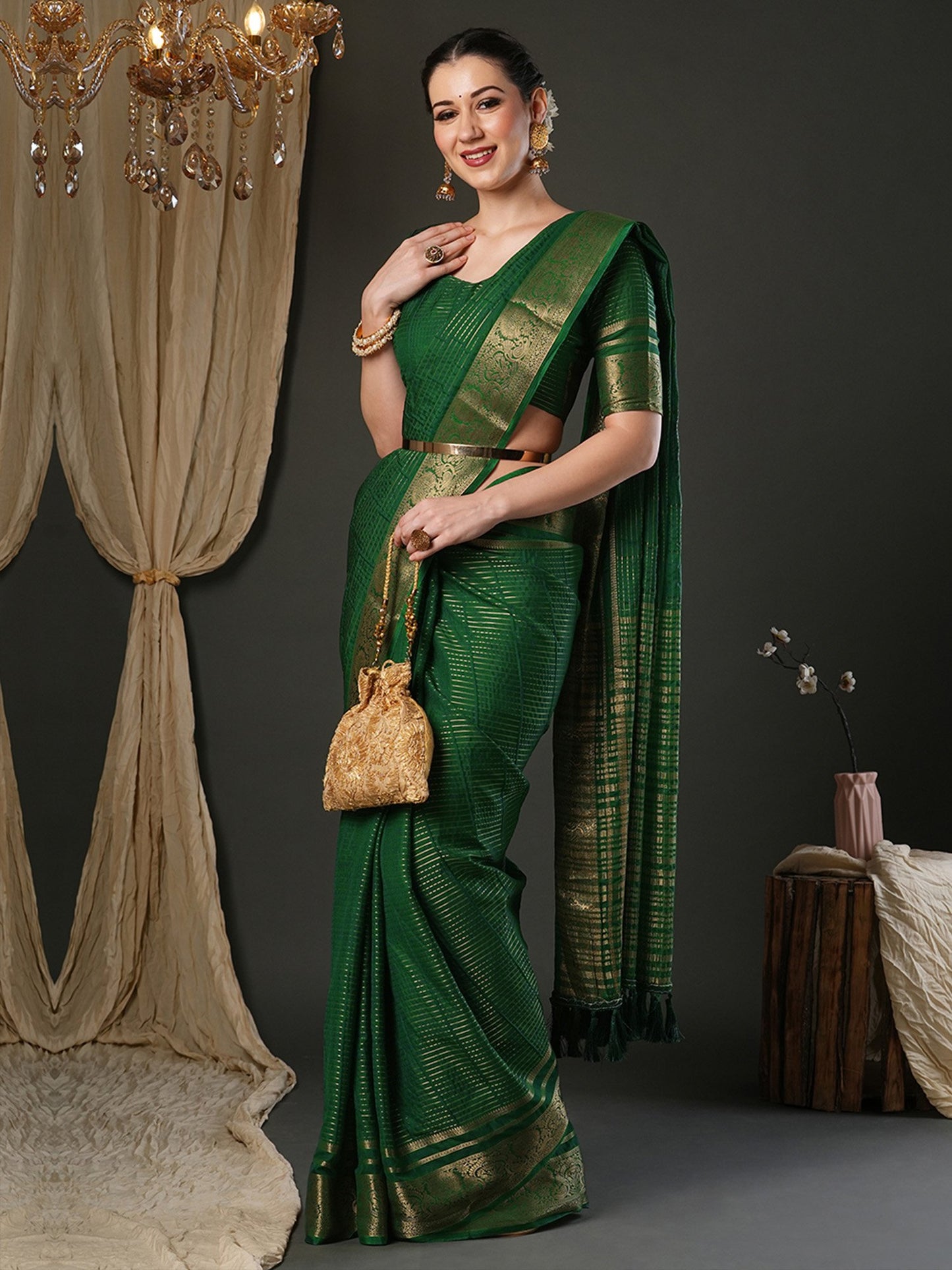 partywear designer saree for festive occasions