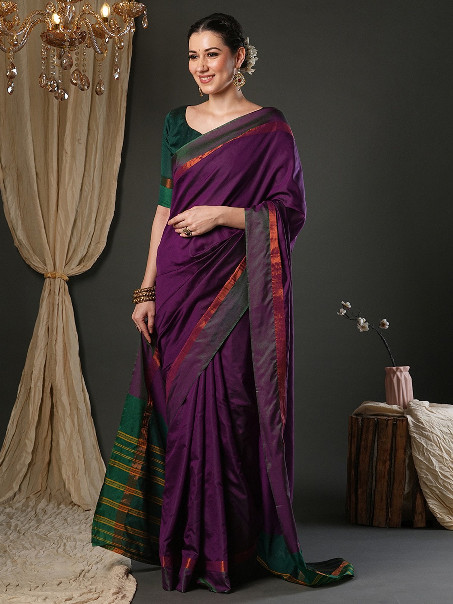 partywear designer saree for festive occasions
