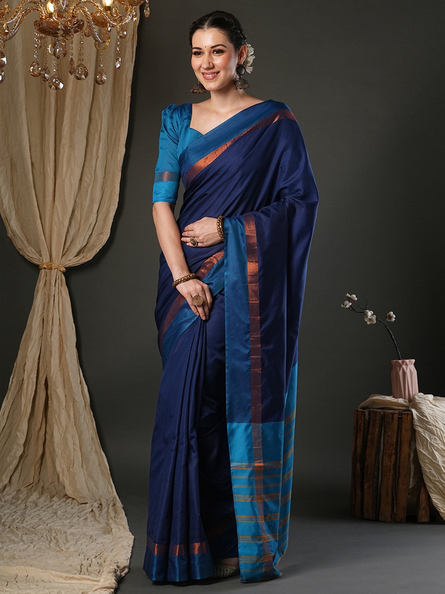 partywear designer saree for festive occasions