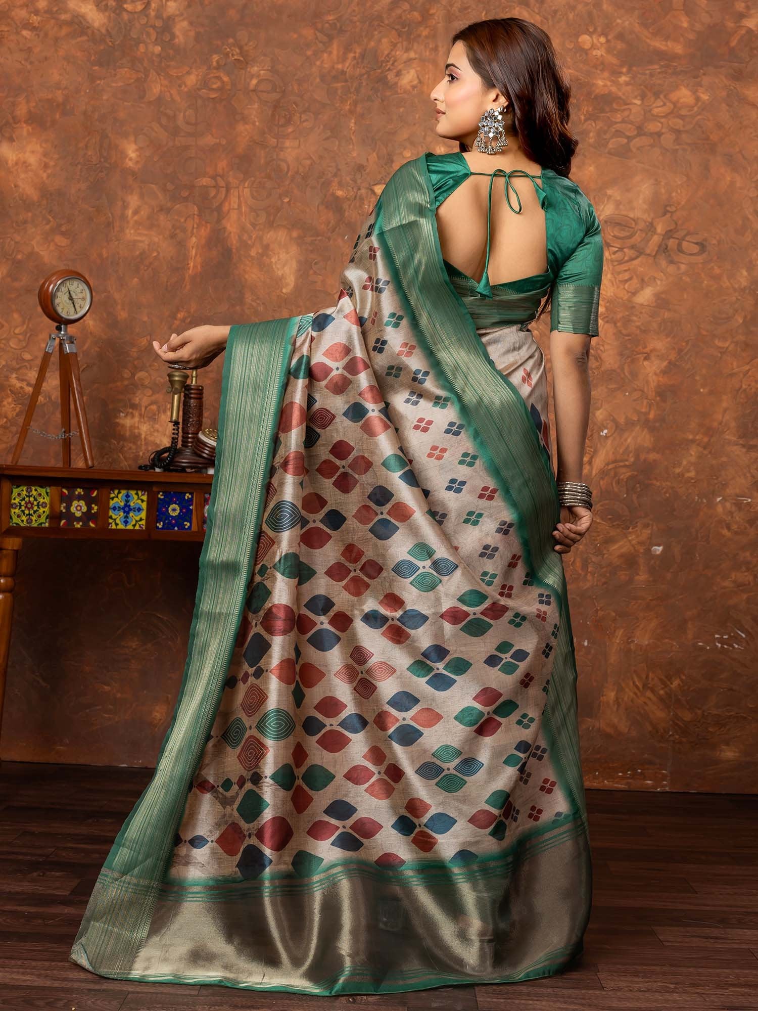 partywear designer saree for festive occasions
