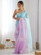 Light Party Wear Chiffon Embellished Saree - The Dori Store
