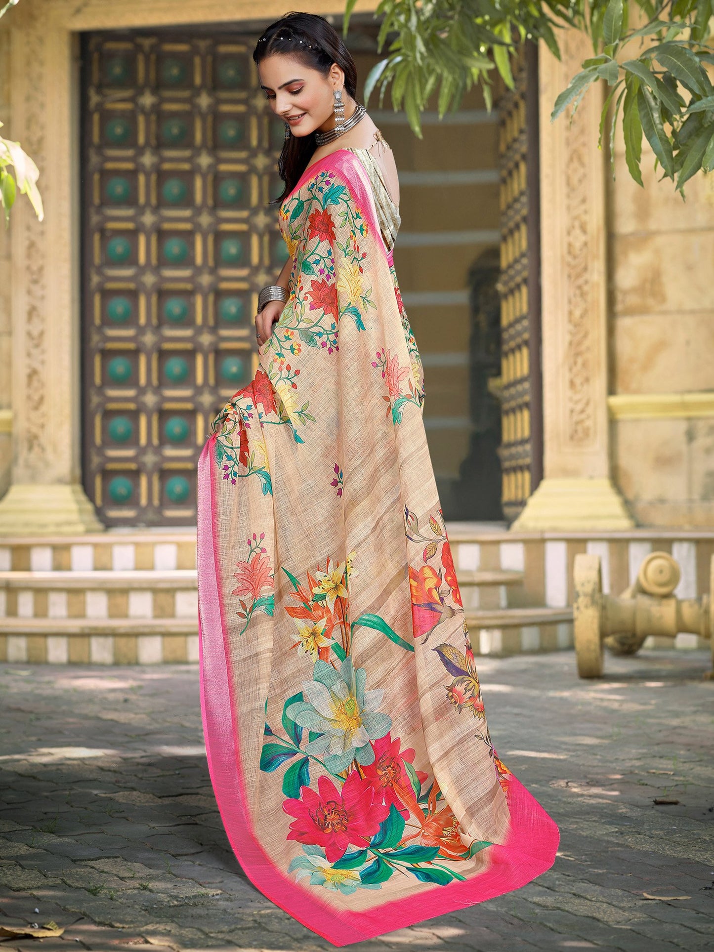 partywear designer saree for festive occasions