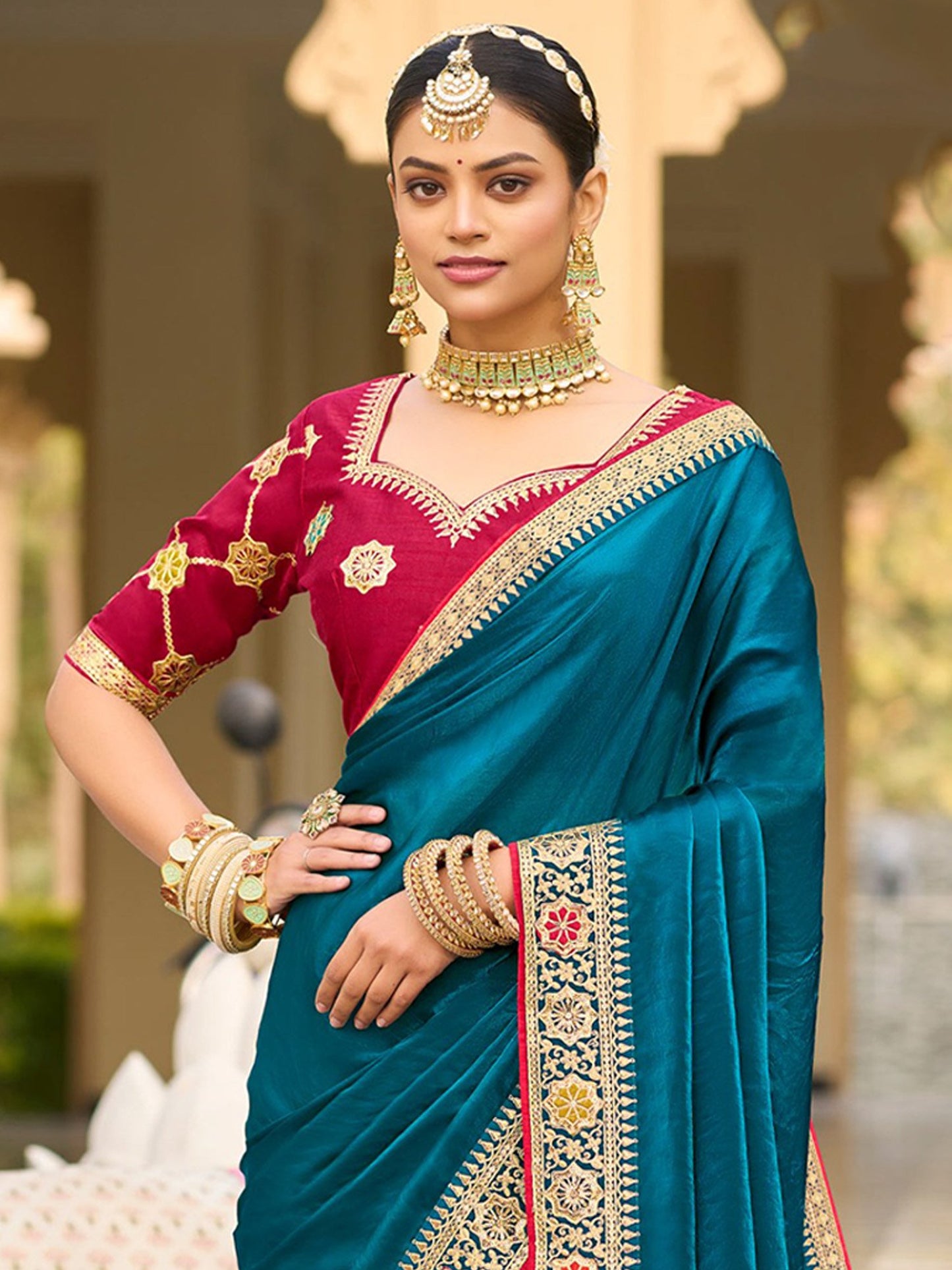 partywear designer saree for festive occasions