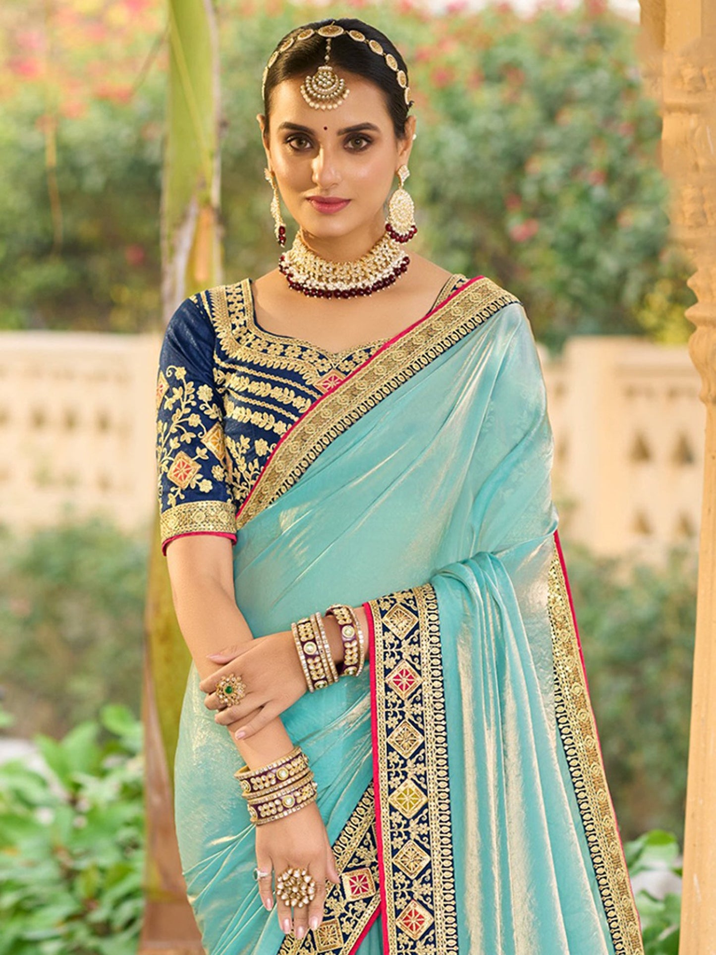 partywear designer saree for festive occasions