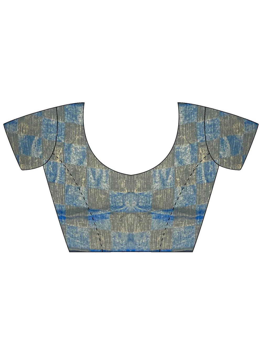 Blue Party Wear Chiffon Embellished Saree - The Dori Store