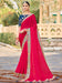 Pink Pink Party Wear Satin Silk Embellished Saree
