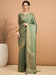 Green Light Banarasi Satin Silk Woven Saree