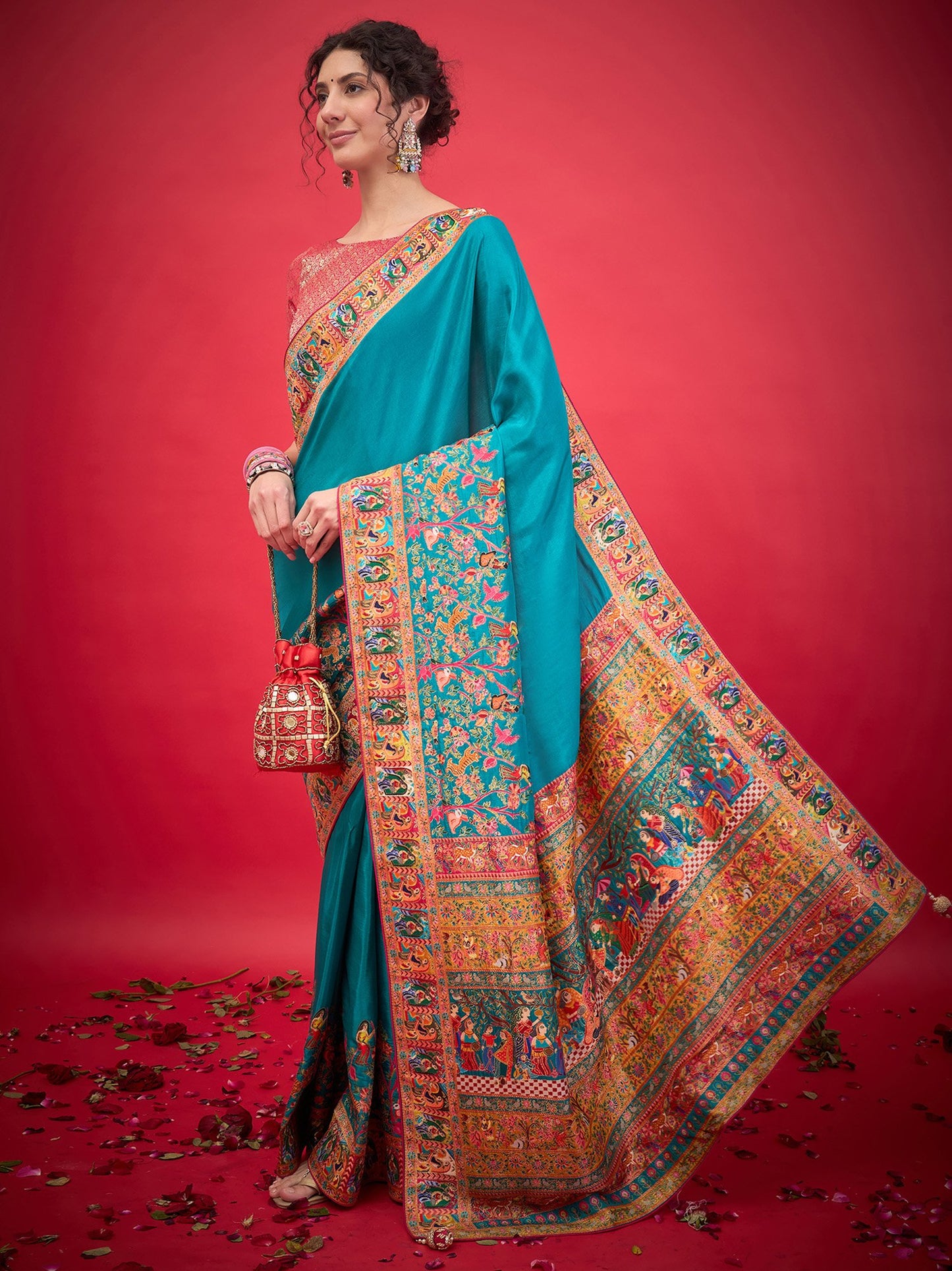 Light Banarasi Viscose Silk Woven Saree