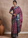 Purple Magenta Sungudi Dola Silk Printed Saree