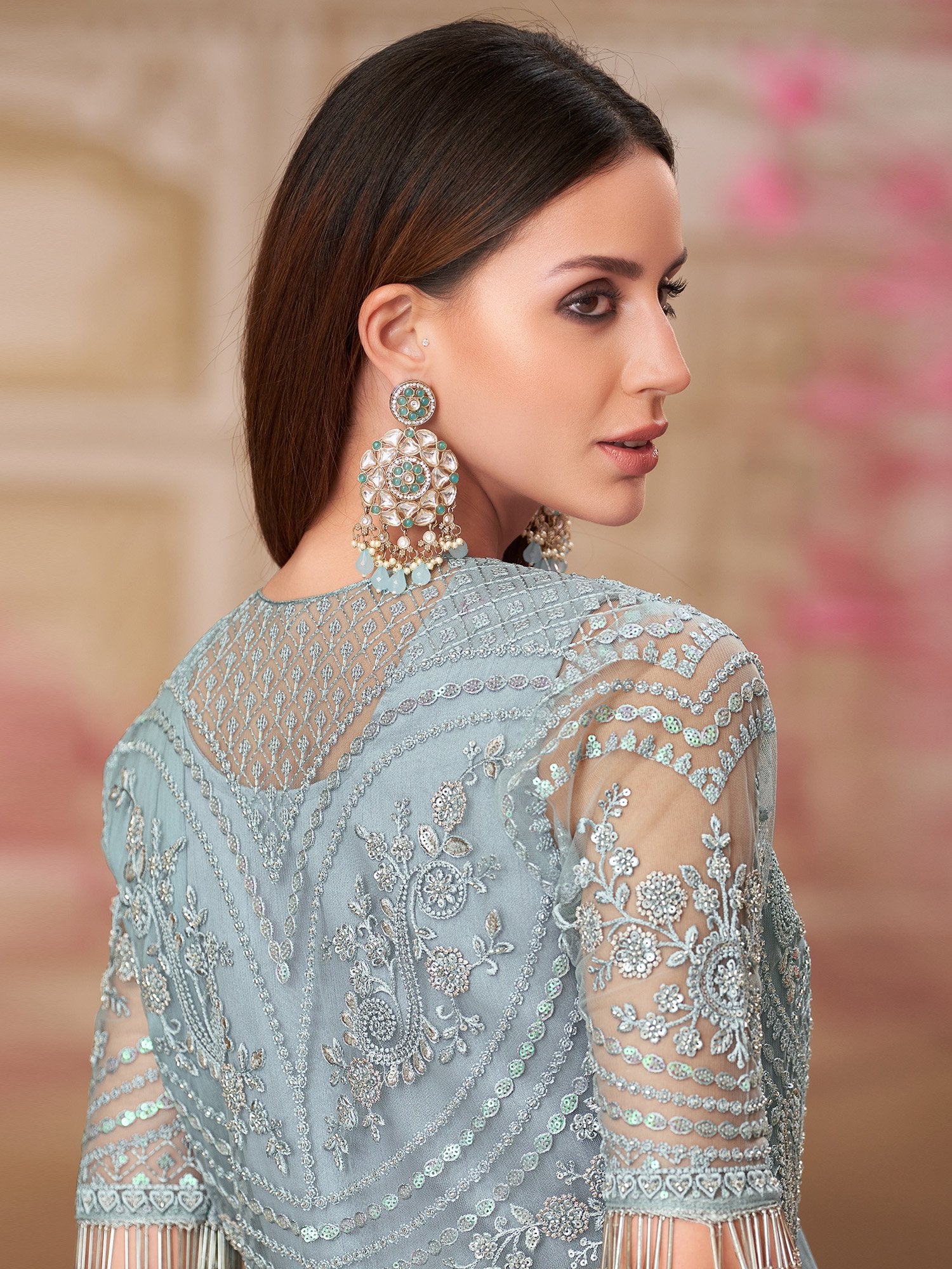 partywear designer saree for festive occasions