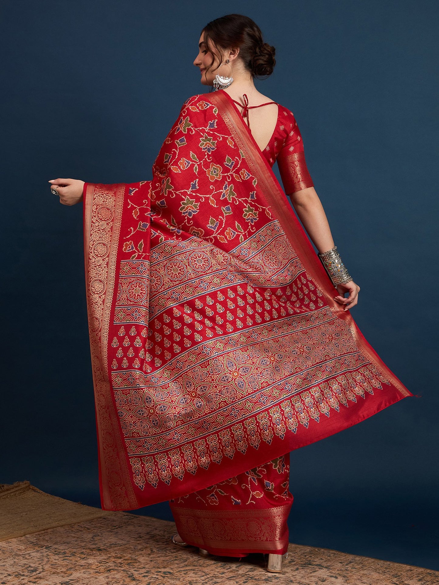 partywear designer saree for festive occasions