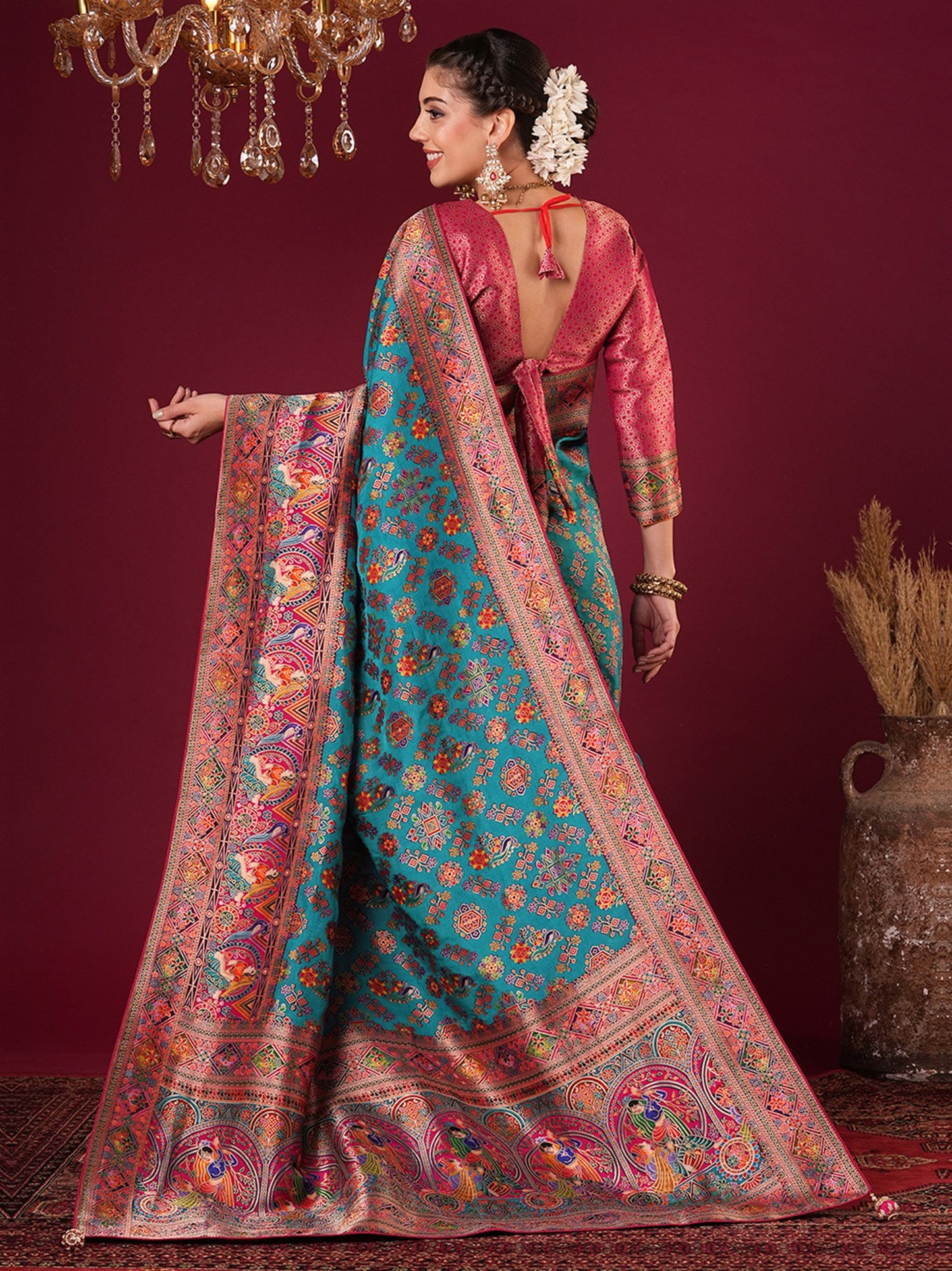 partywear designer saree for festive occasions