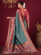 Light Banarasi Viscose Silk Woven Saree - The Dori Store