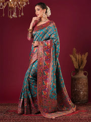 Light Banarasi Viscose Silk Woven Saree - The Dori Store
