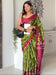 Green Light Ikat Cotton Printed Saree