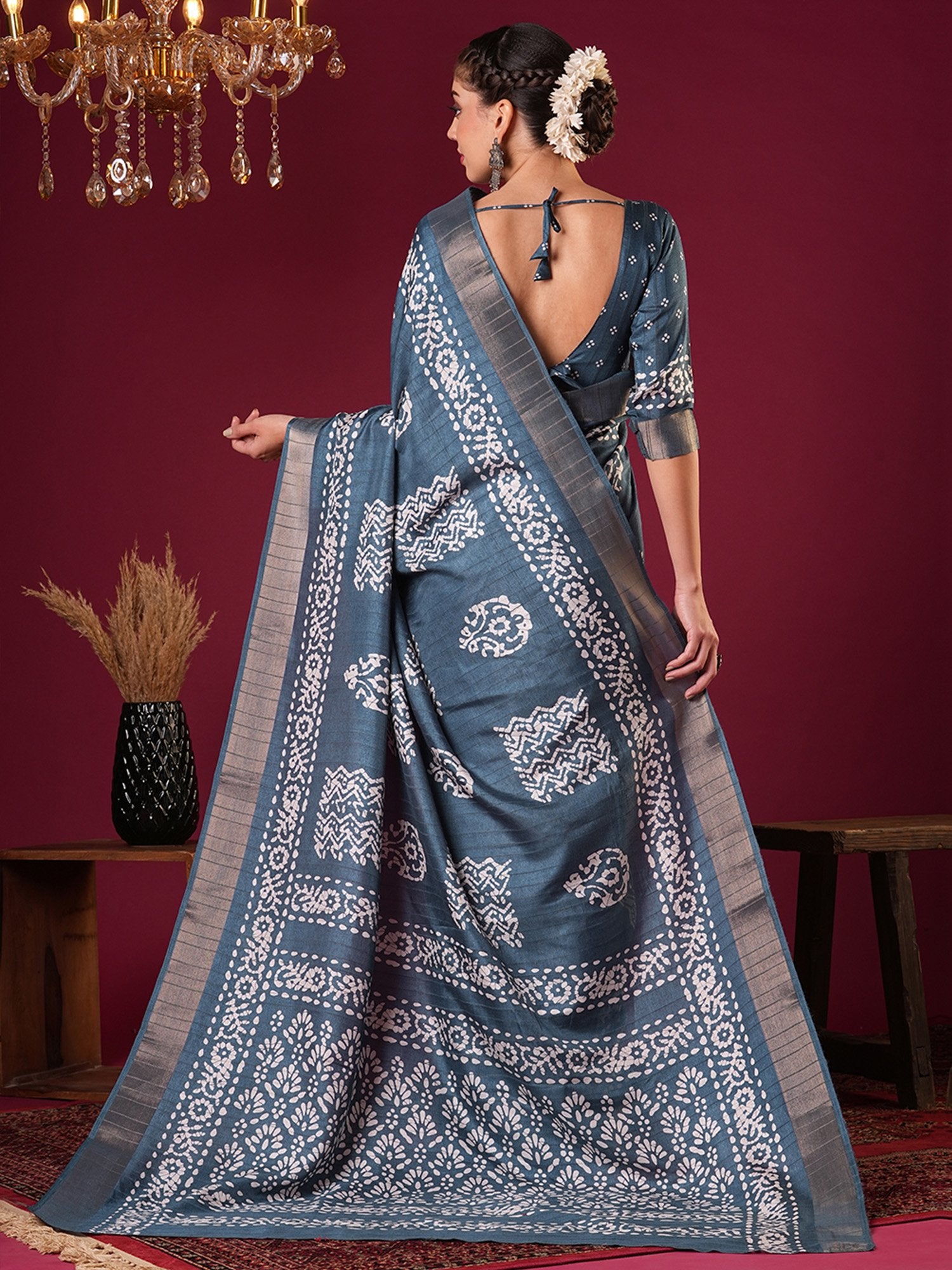partywear designer saree for festive occasions