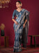 Blue Blue Sungudi Silk Blend Printed Saree