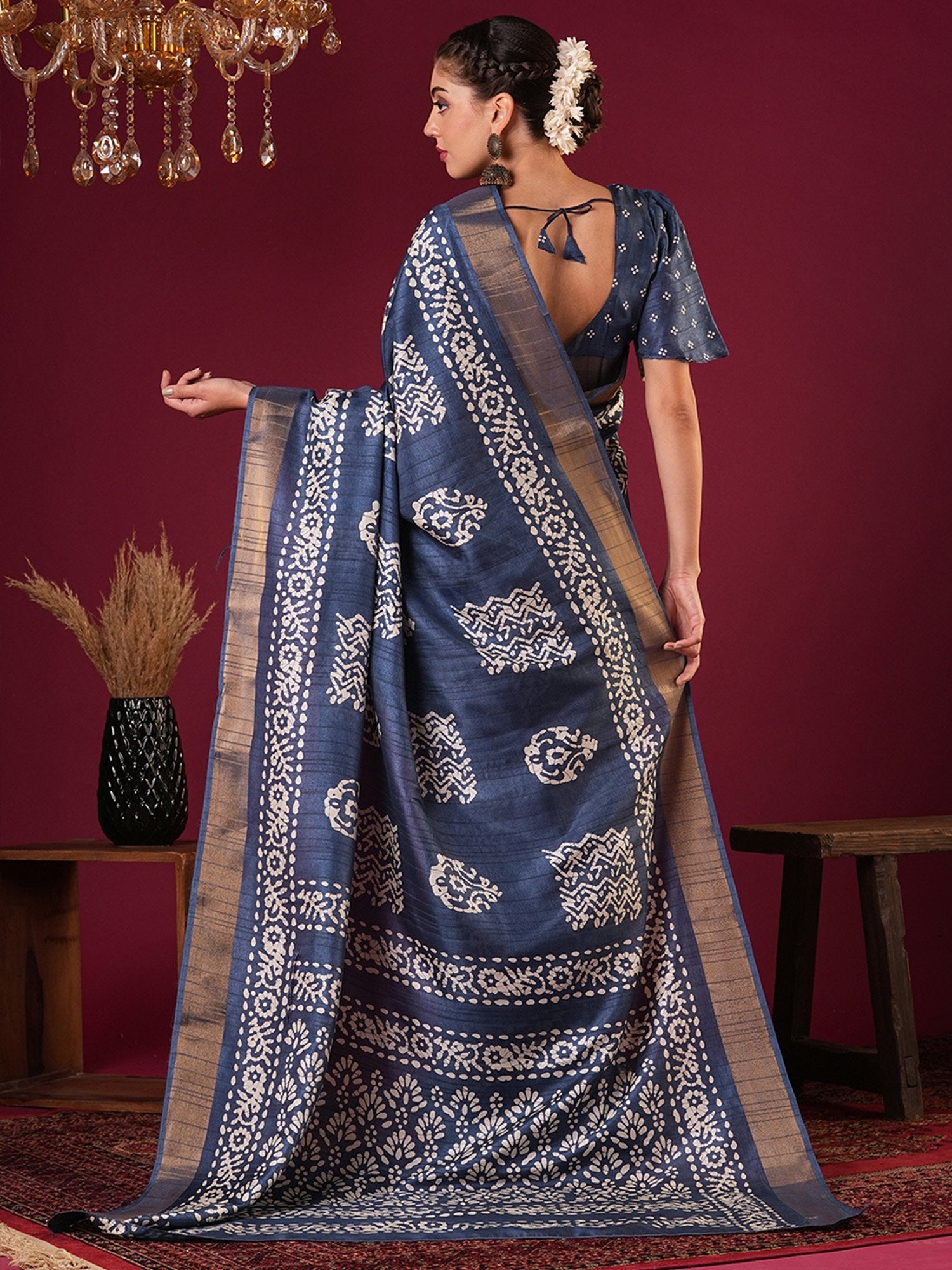 partywear designer saree for festive occasions
