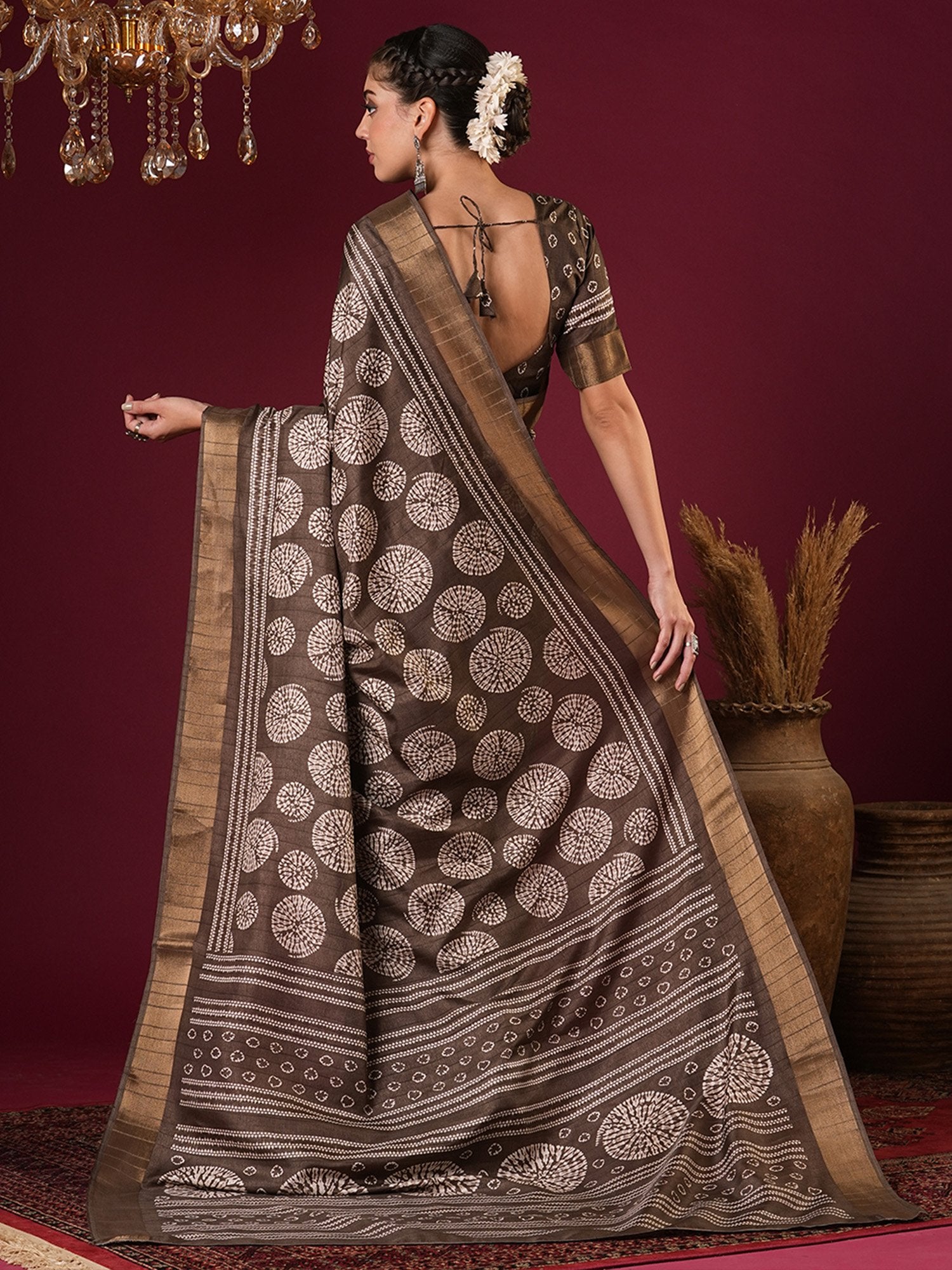 partywear designer saree for festive occasions
