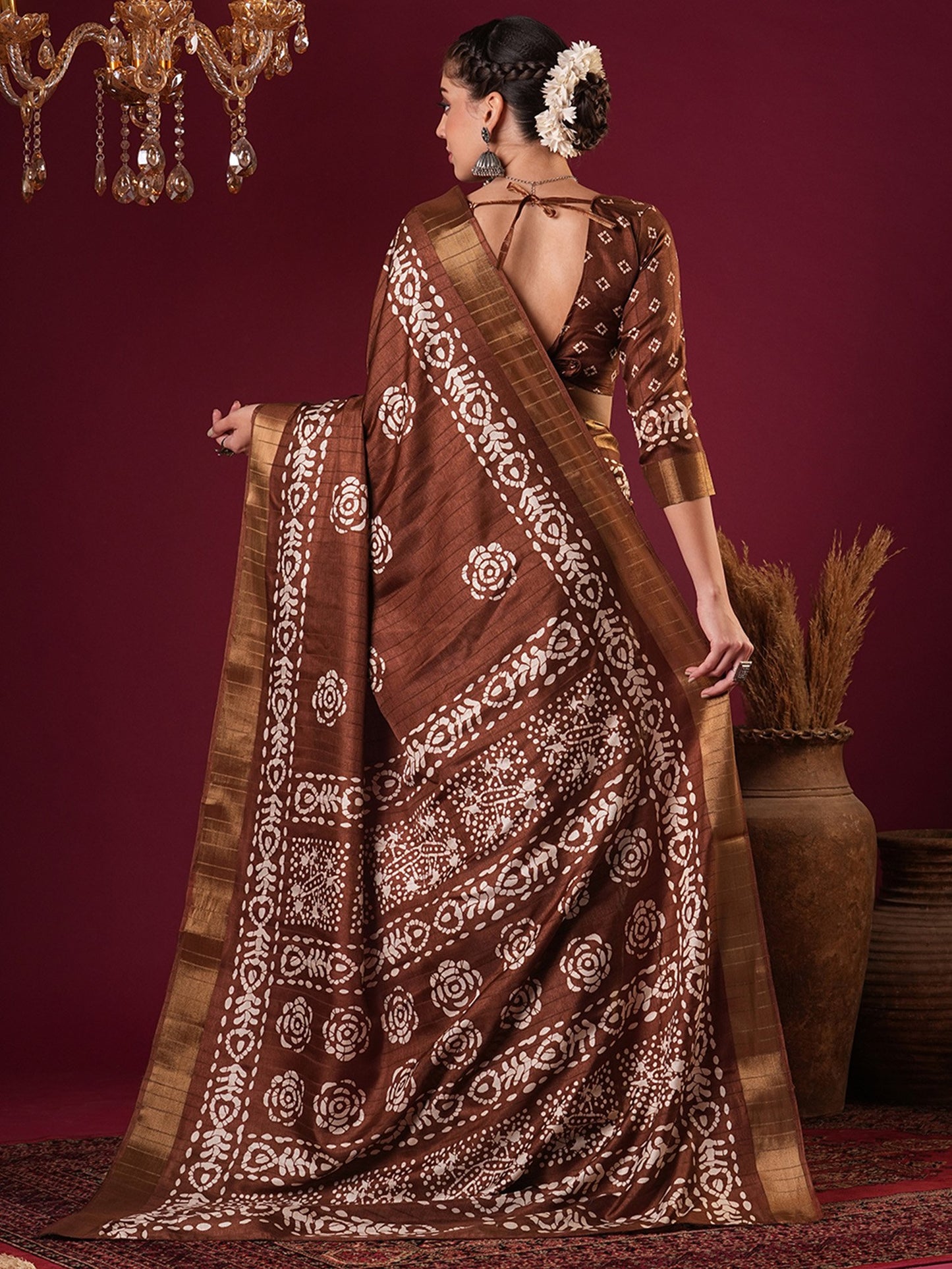 partywear designer saree for festive occasions