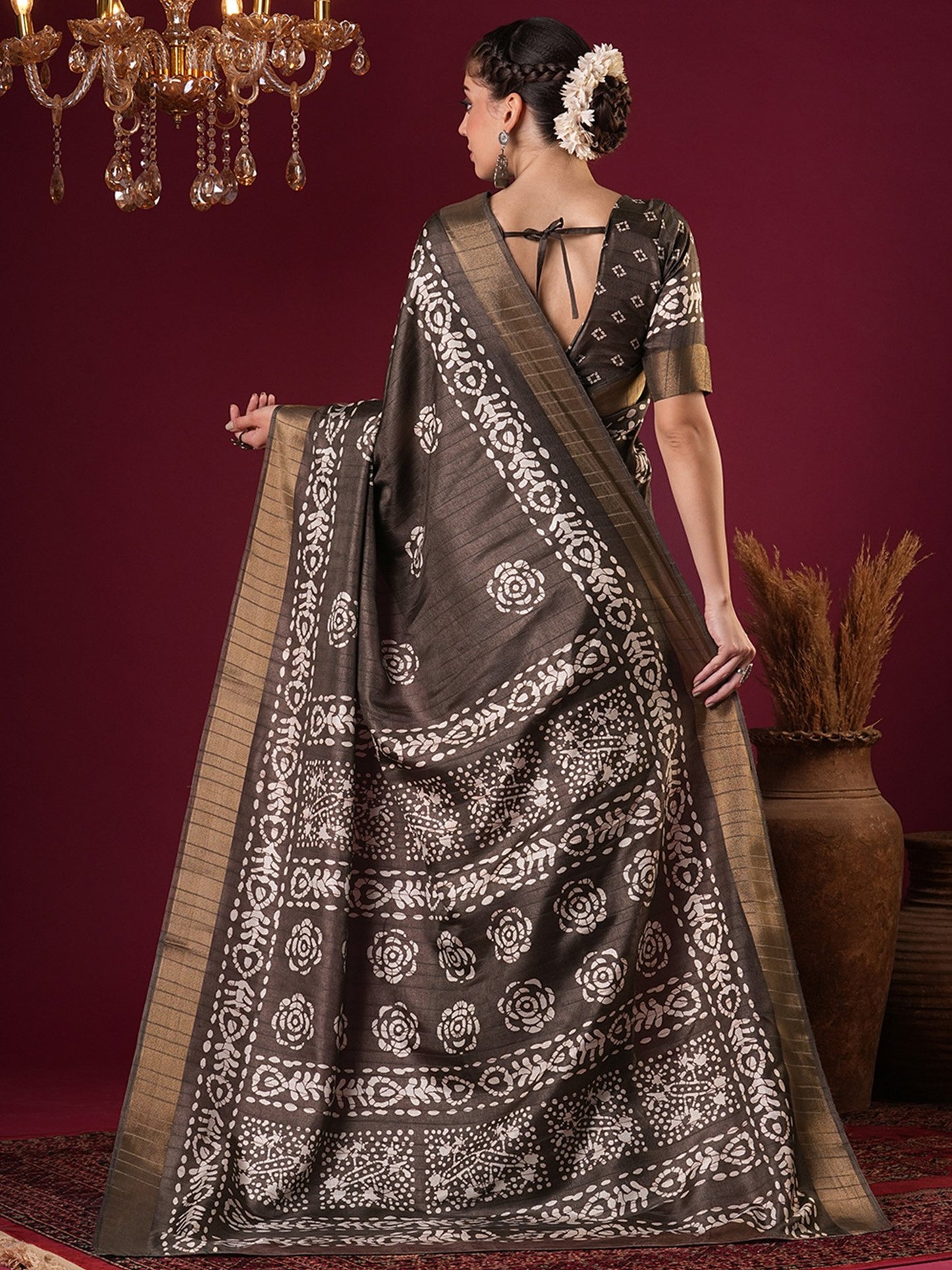 partywear designer saree for festive occasions