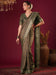 Brown Light Sungudi Silk Blend Printed Saree