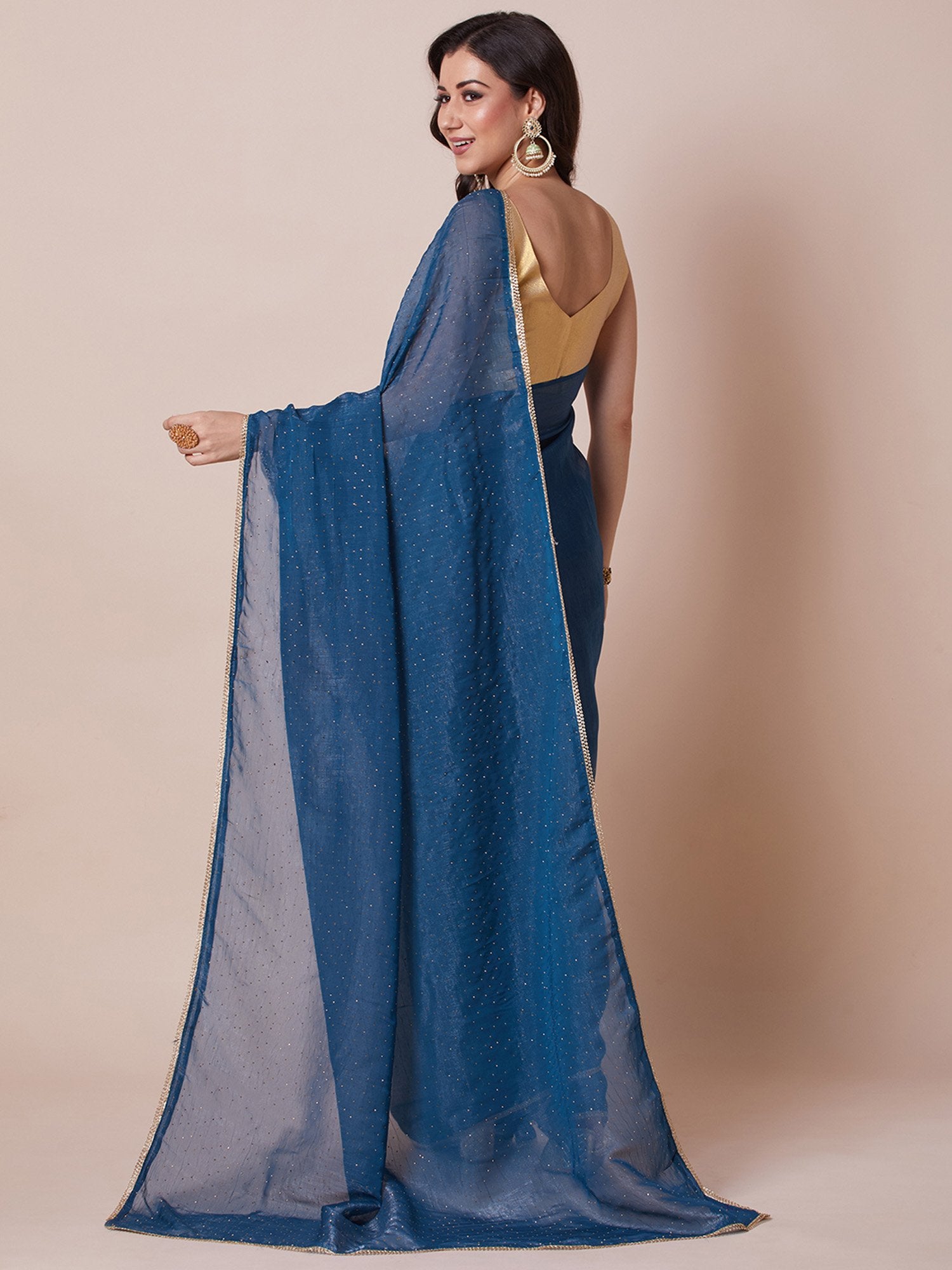 partywear designer saree for festive occasions