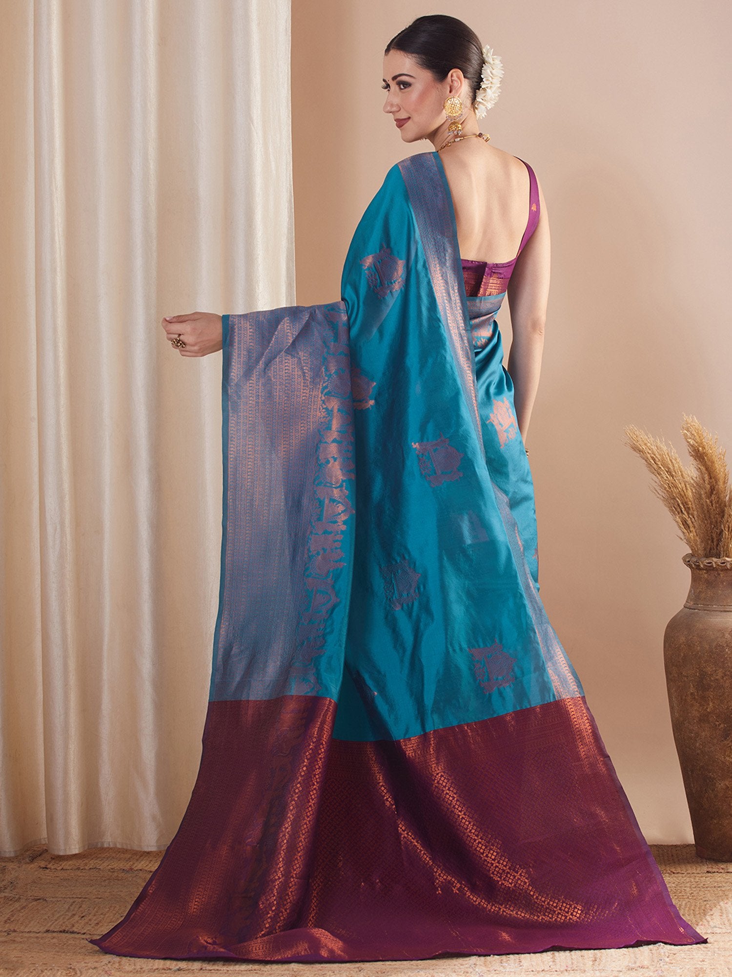 partywear designer saree for festive occasions