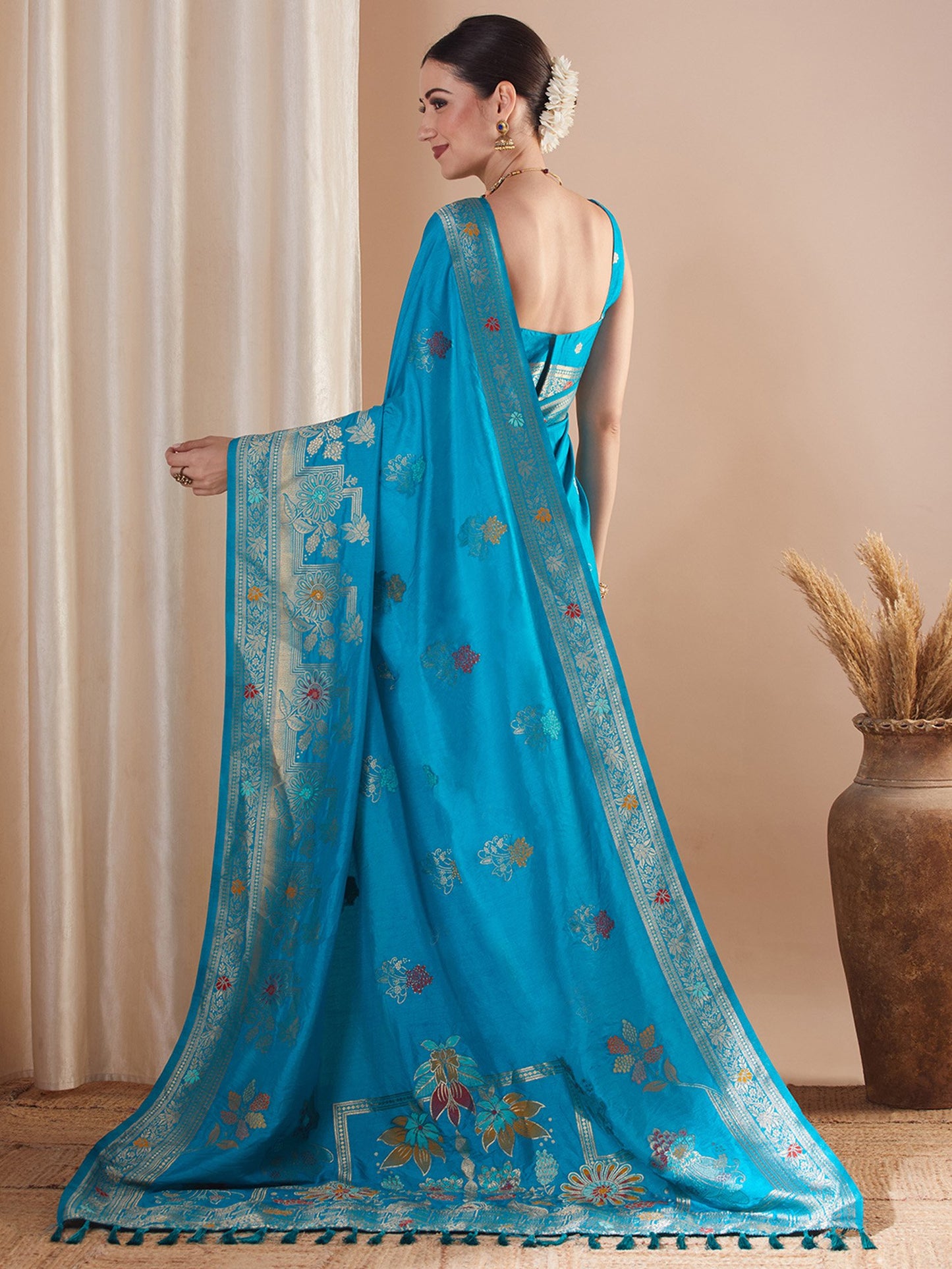 partywear designer saree for festive occasions