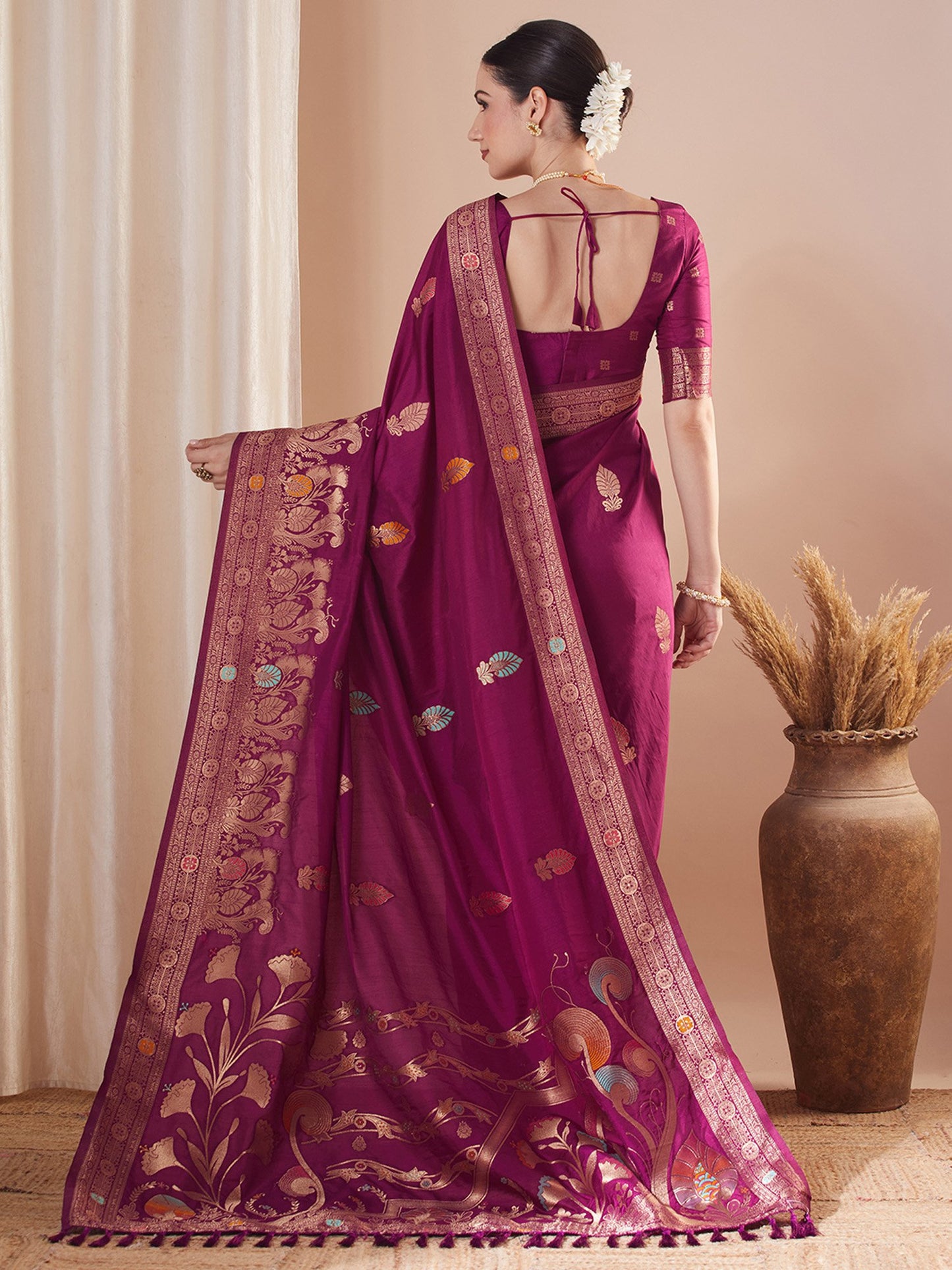 partywear designer saree for festive occasions