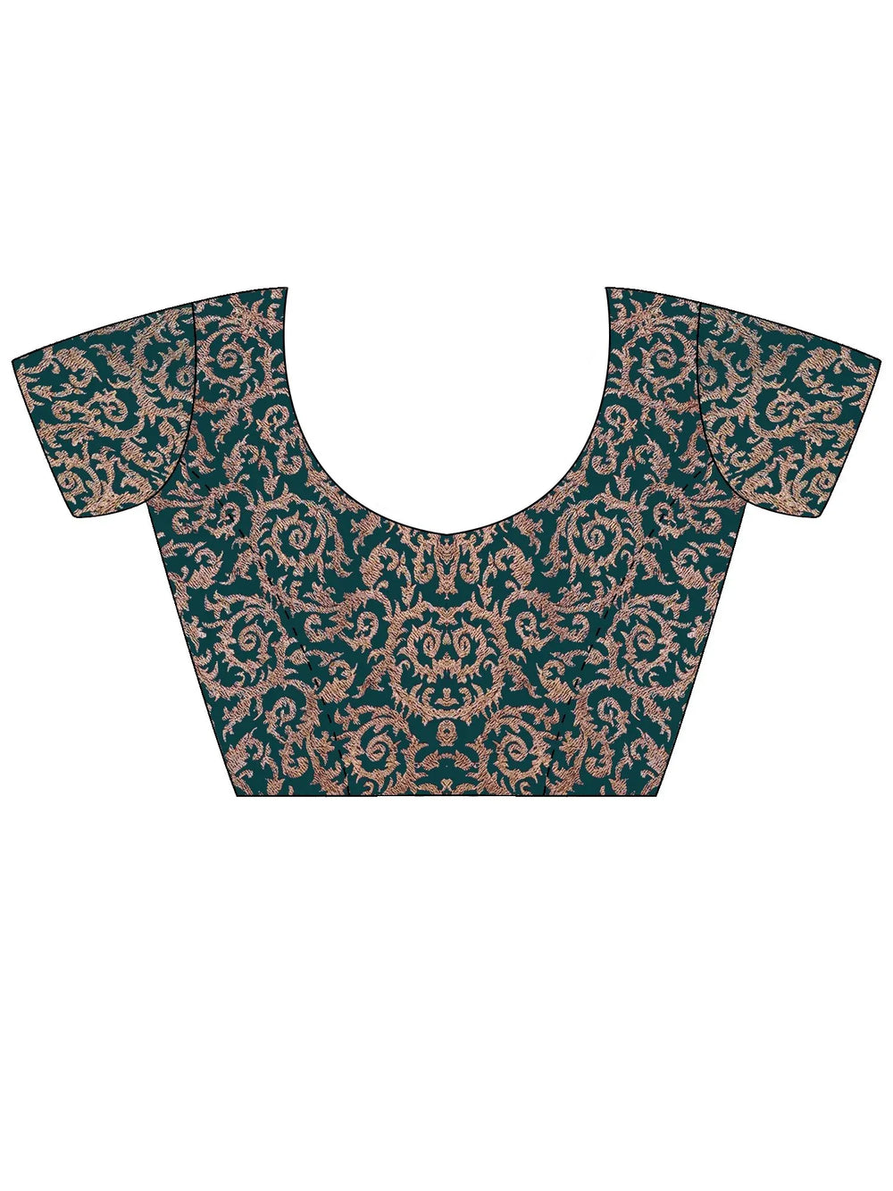 Teal Blue Party Wear Pure Chiffon Embroidered Saree - The Dori Store