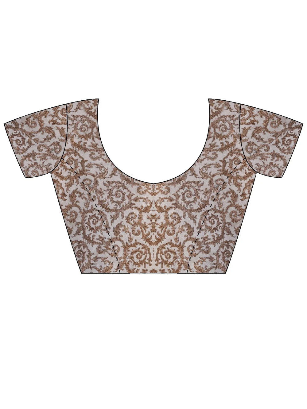 White Party Wear Pure Chiffon Embroidered Saree - The Dori Store