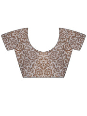 White Party Wear Pure Chiffon Embroidered Saree - The Dori Store