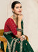 Green Party Wear Georgette Embroidered Saree
