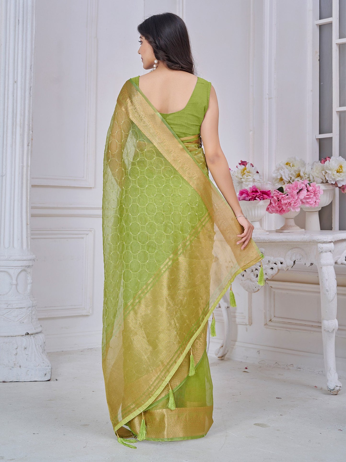 partywear designer saree for festive occasions