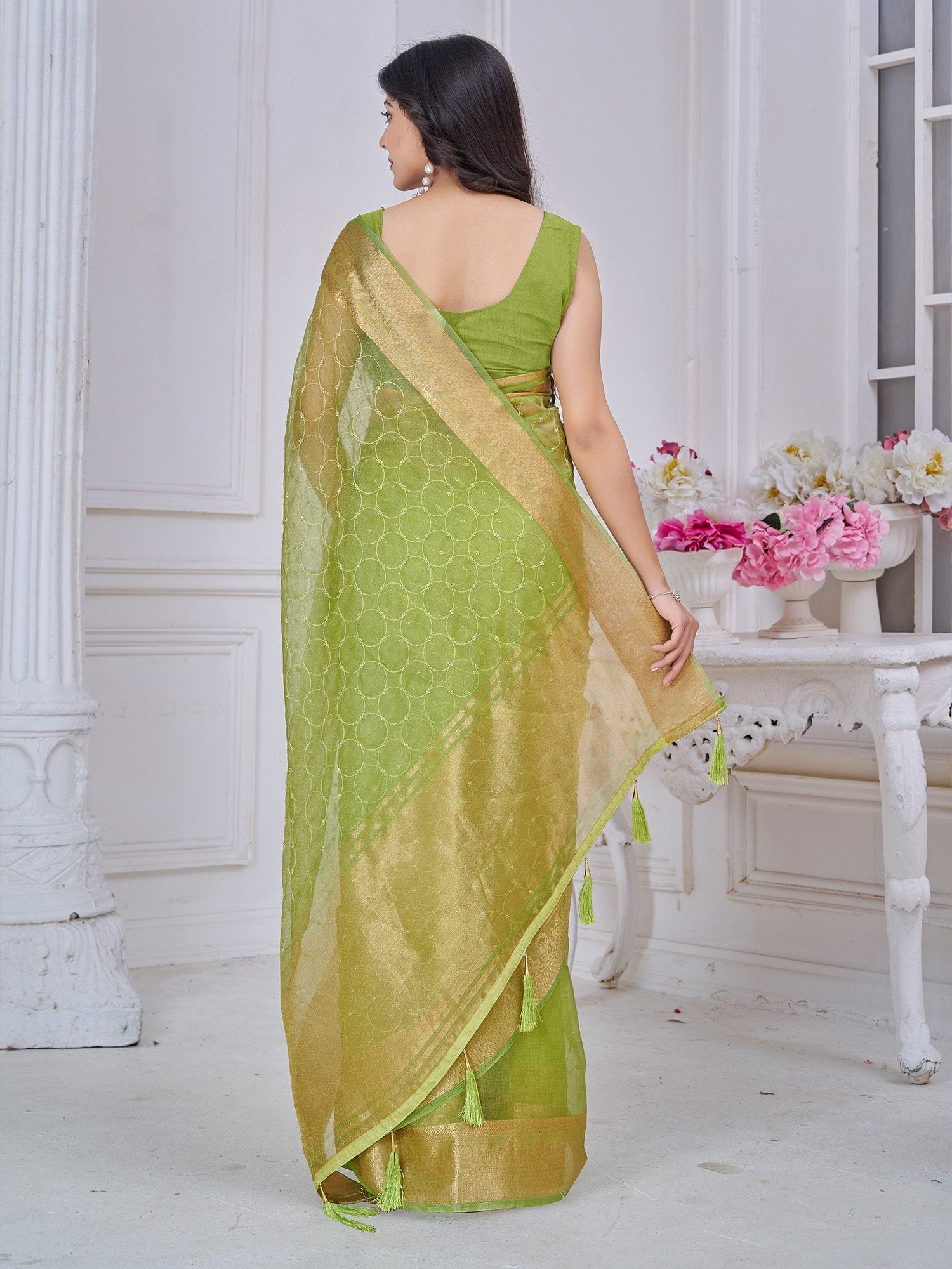 partywear designer saree for festive occasions