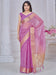 Purple Mauve Party Wear Tissue Woven Saree