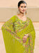 Green Light Bandhani Pure Georgette Printed Saree