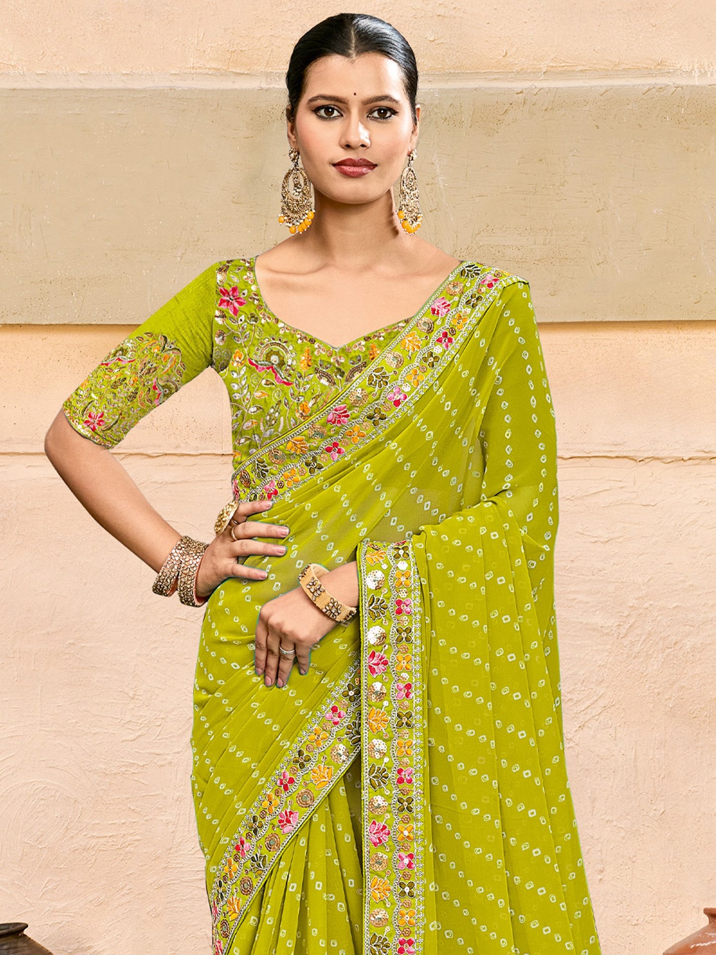 partywear designer saree for festive occasions