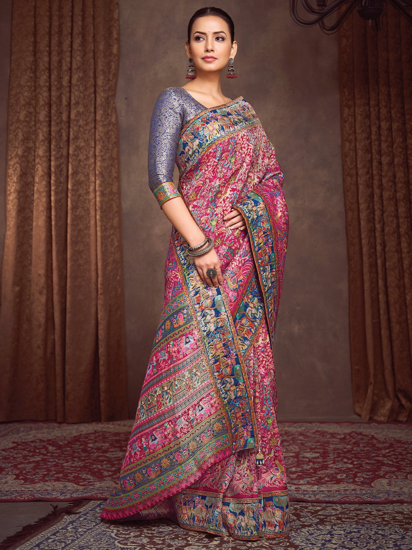 partywear designer saree for festive occasions