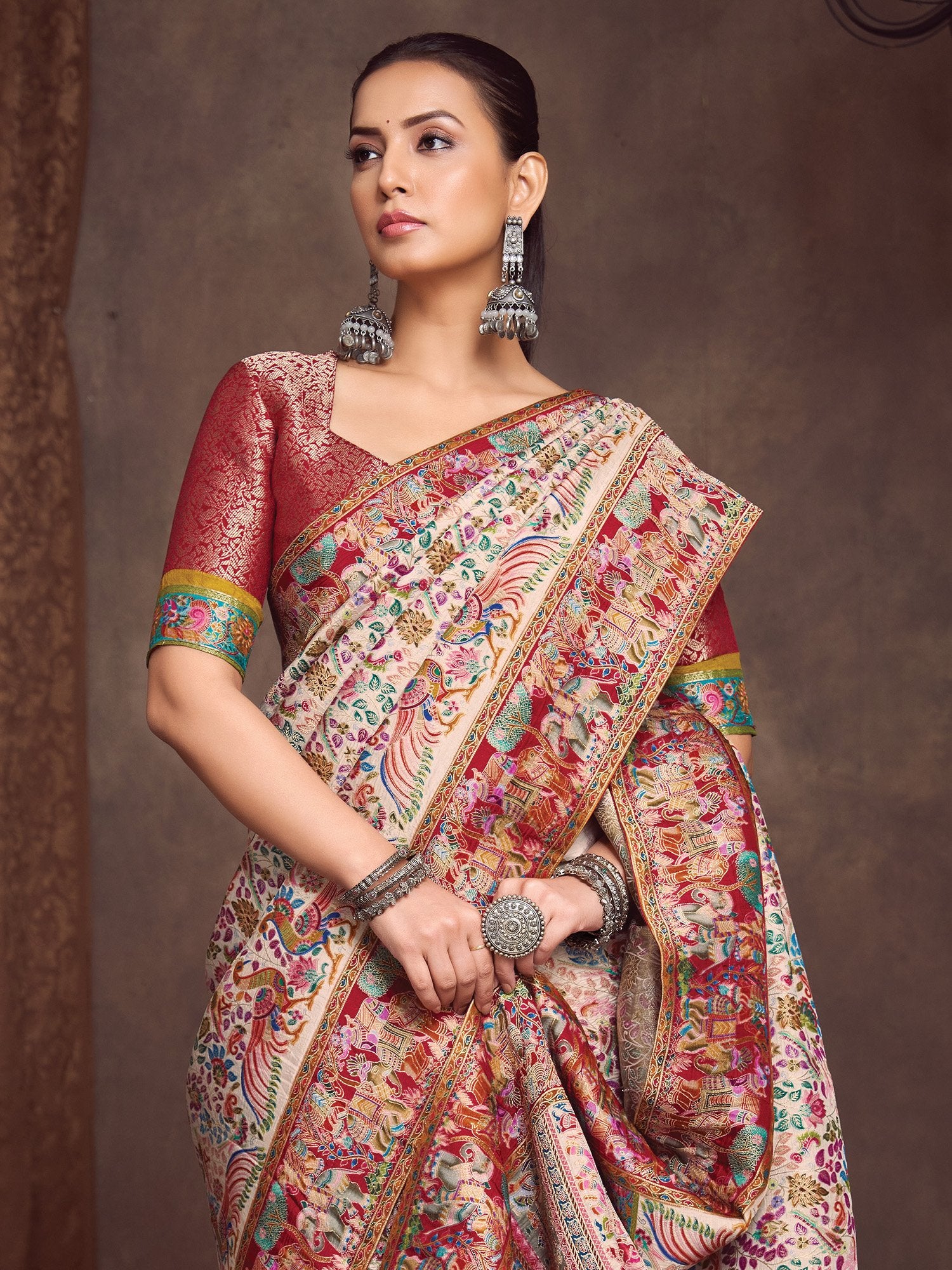 partywear designer saree for festive occasions