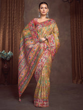 Mustard Banarasi Viscose Silk Woven Saree - The Dori Store