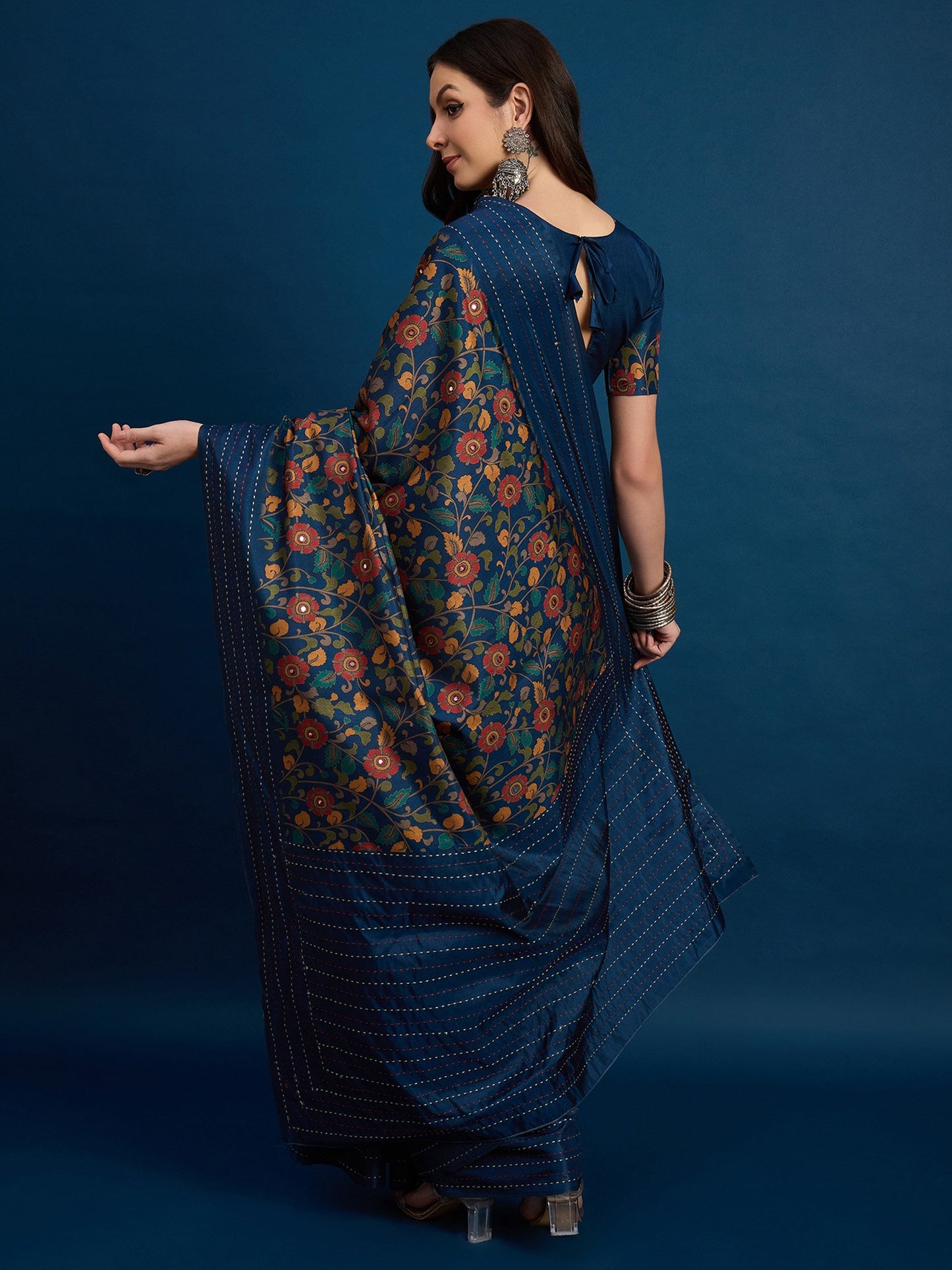 partywear designer saree for festive occasions