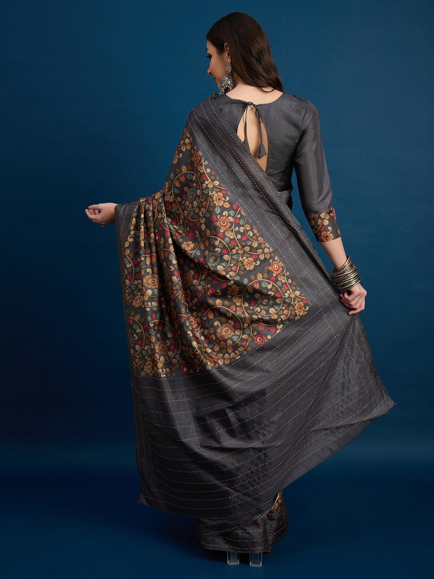 partywear designer saree for festive occasions