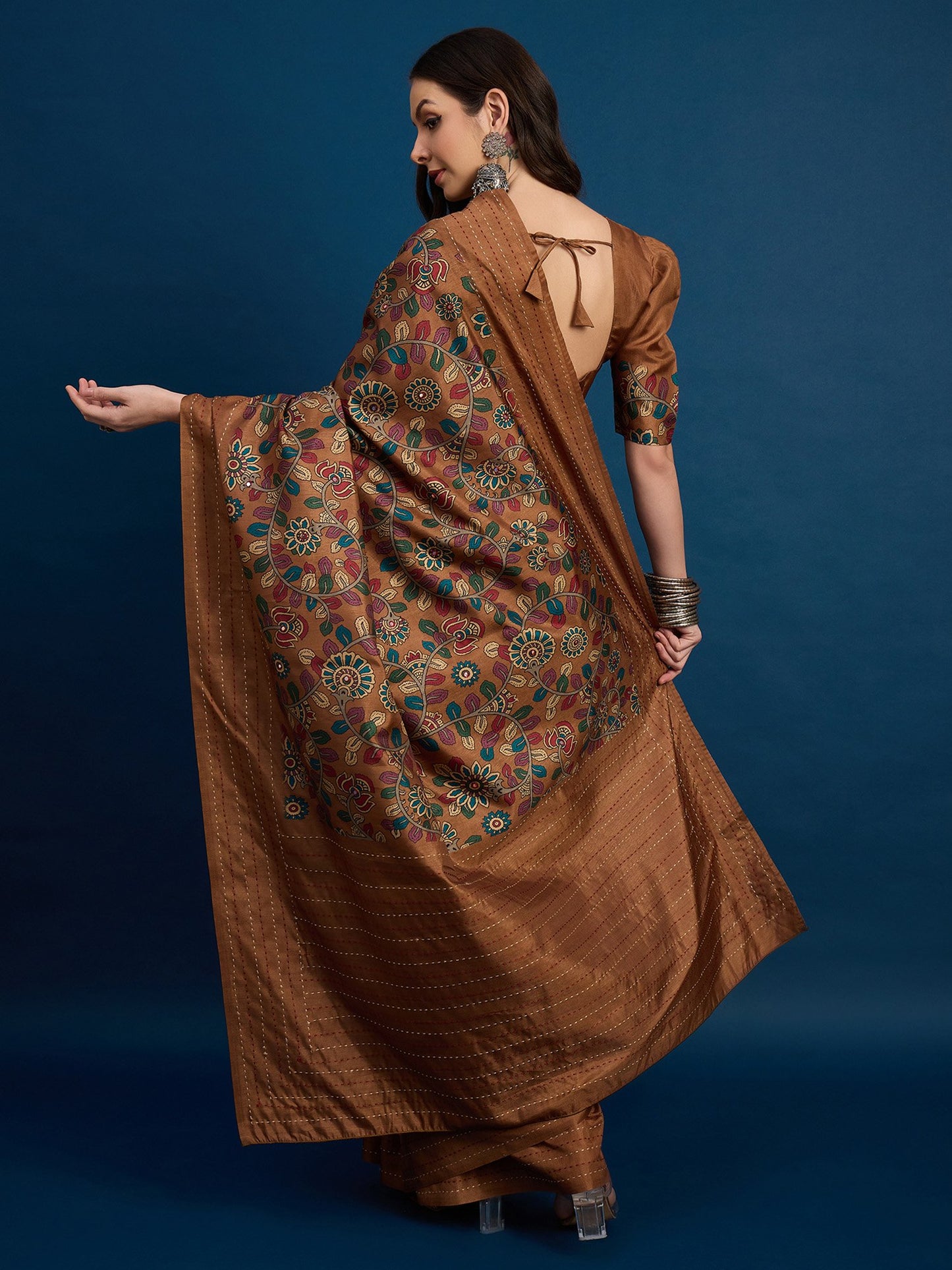 partywear designer saree for festive occasions
