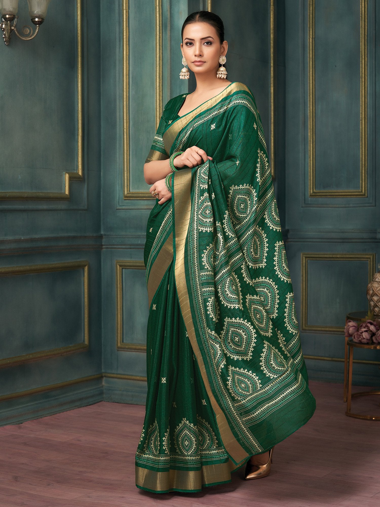 partywear designer saree for festive occasions