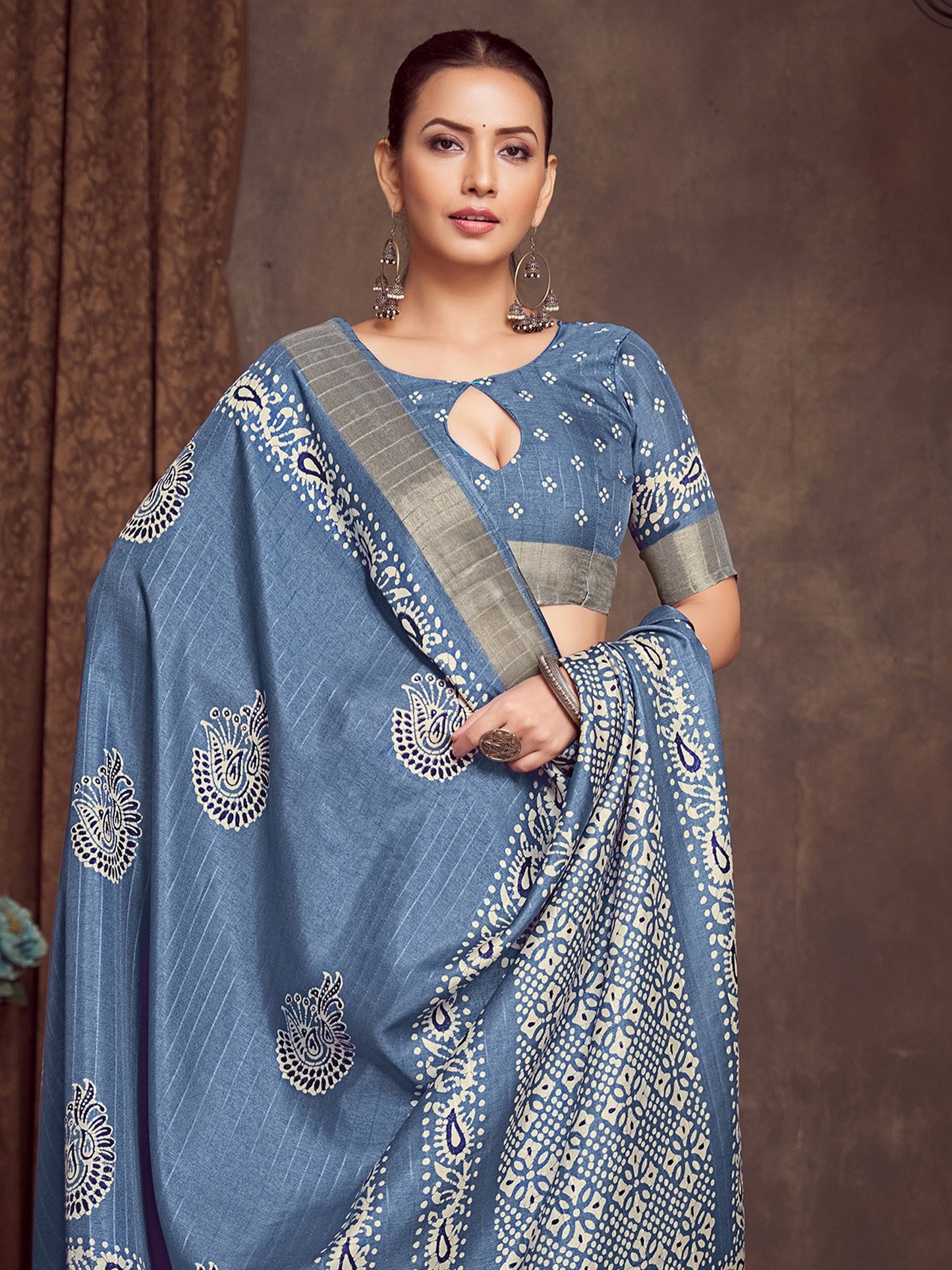 partywear designer saree for festive occasions