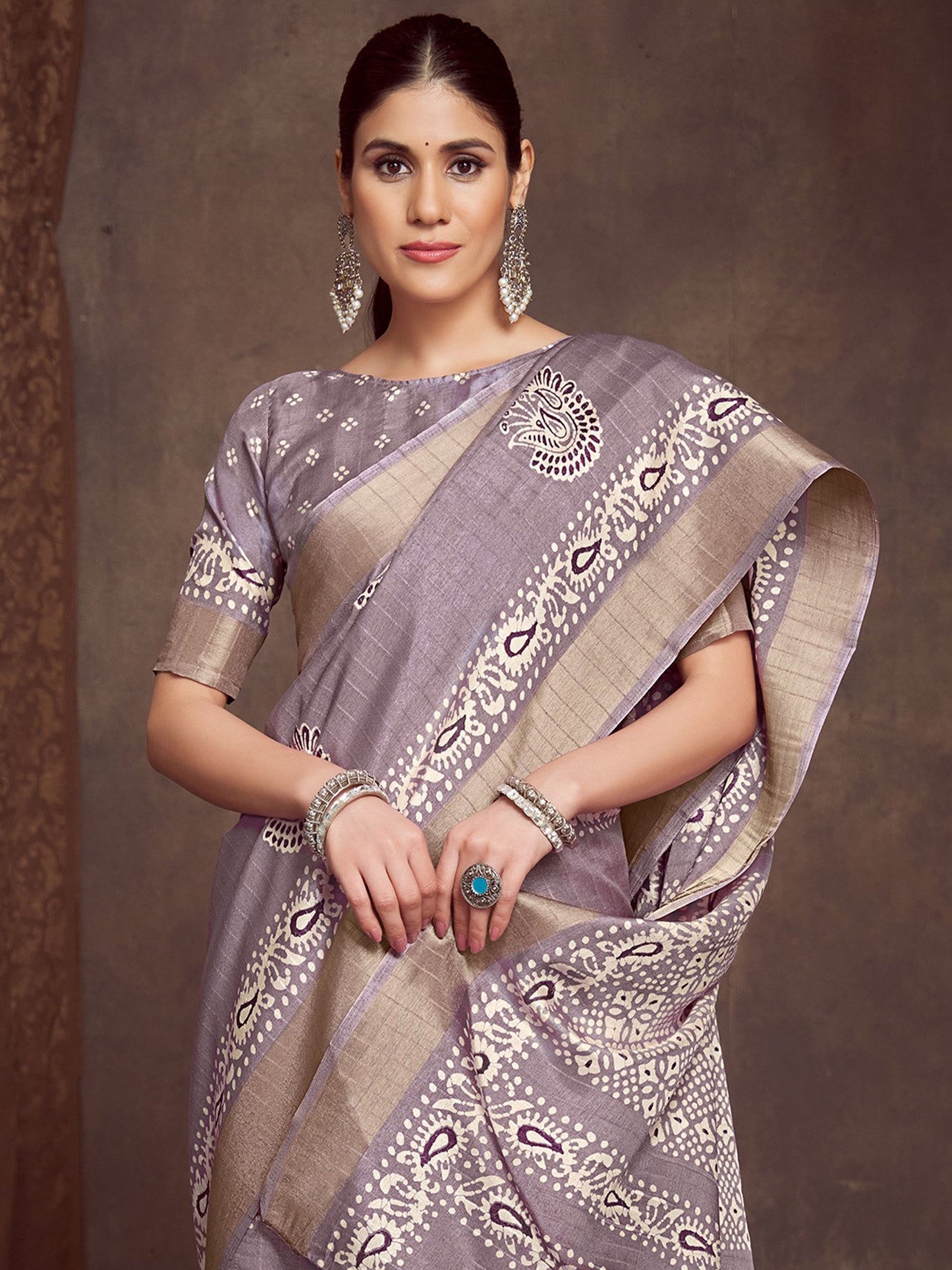 partywear designer saree for festive occasions