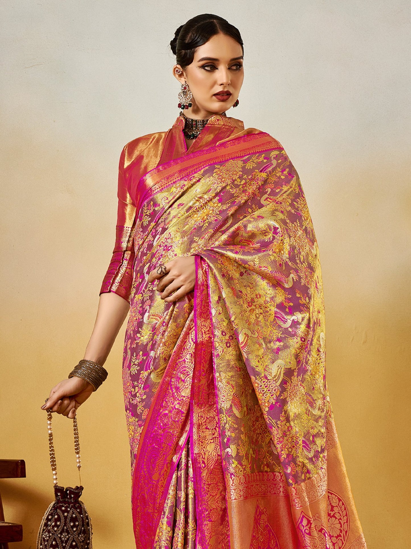 partywear designer saree for festive occasions
